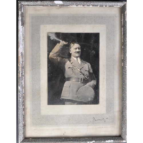 193 - An original 1930s pre WWII Second World War Adolf Hitler black and white portrait cabinet photograph... 