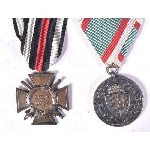 274 - Two WWI First World War medals comprising Imperial German / Prussian Hindenburg Cross (marked to rev... 