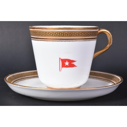 363 - White Star Line - a believed early 20th Century likely Spode made White Star Line cup and saucer. Ci... 