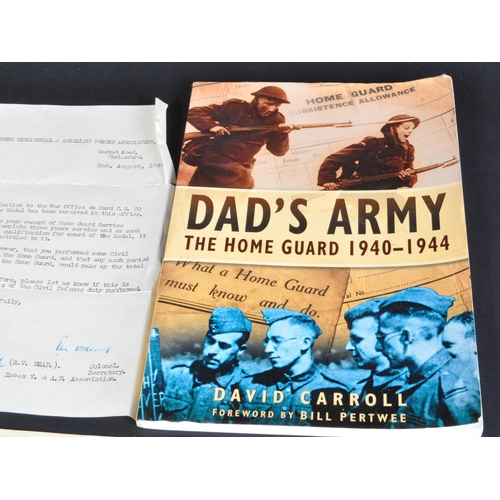 42 - WWII Second World War - a collection of Home Guard related items, all appearing to belong to a Mr & ... 