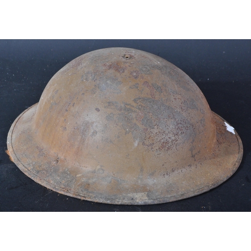 446 - A scarce original WWII Second World War period NFS National Fire Service steel Brodie helmet from Kl... 