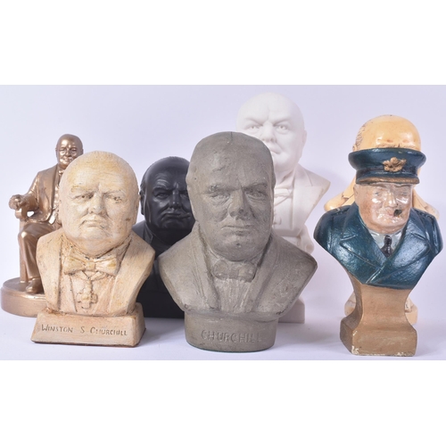 535 - Winston Churchill (1874-1965) - a collection of x7 assorted busts / statues of Churchill, to include... 