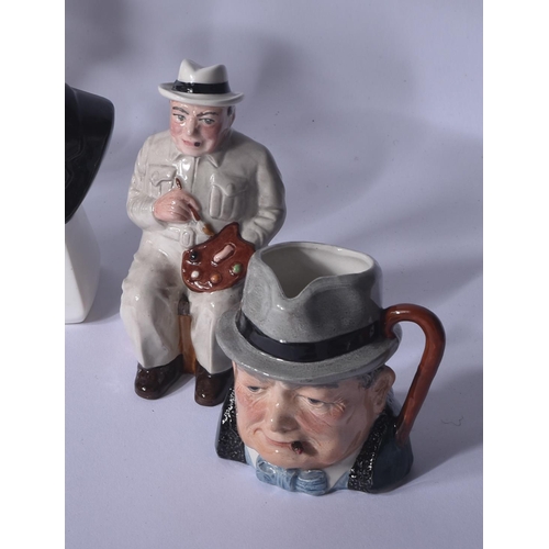 536 - Winston Churchill (1874-1965) - Ceramics - a collection of ceramic Churchill figurines / statues, to... 