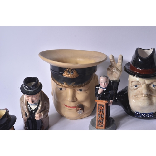 536 - Winston Churchill (1874-1965) - Ceramics - a collection of ceramic Churchill figurines / statues, to... 