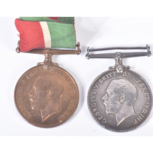 64 - A WWI First World War British medal group awarded to one 28798 Cpl C. P. Rogers of the Machine Gun C... 