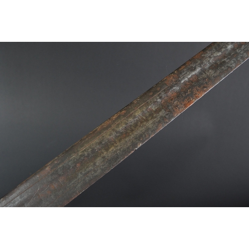 76 - A late Middle Ages believed 15th Century European Knightly Arming Sword with a later 19th Century hi... 