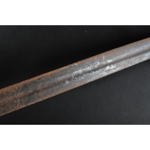 76 - A late Middle Ages believed 15th Century European Knightly Arming Sword with a later 19th Century hi... 