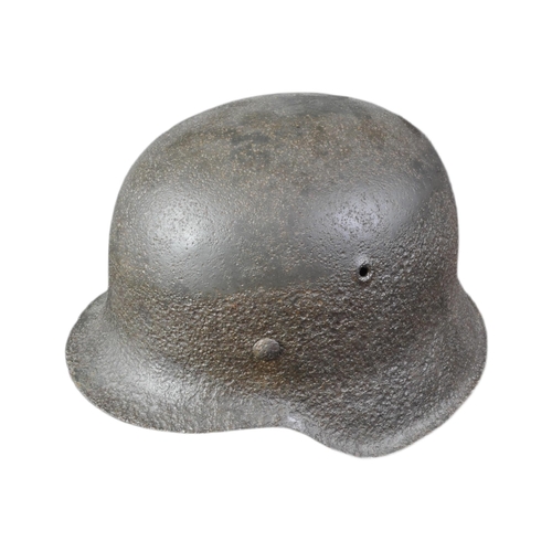 81 - A WWII Second World War Third Reich Nazi German M40 Stahlhelm Infantry helmet. A relic example with ... 