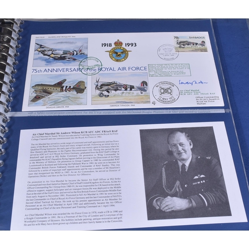 94 - A vintage (1993) RAF Royal Air Force 75th Anniversary First Day Cover commemorative stamp collection... 