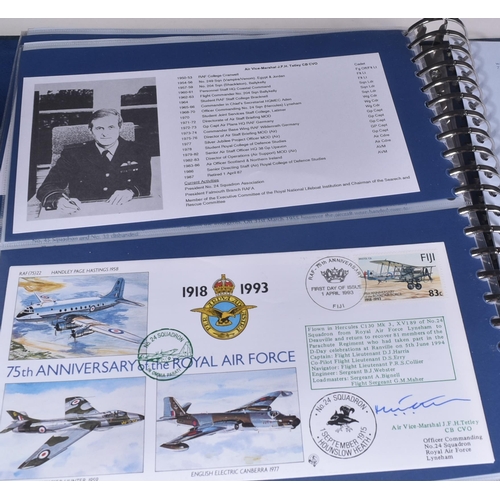 94 - A vintage (1993) RAF Royal Air Force 75th Anniversary First Day Cover commemorative stamp collection... 