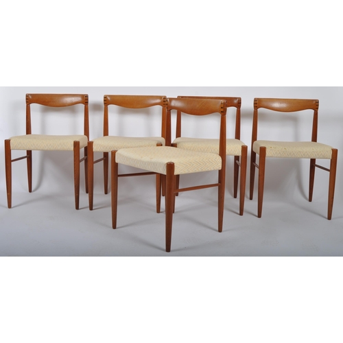 100 - Bramin - A matching set of ten retro mid 20th Century Danish 1960s teak framed dining chairs each wi... 