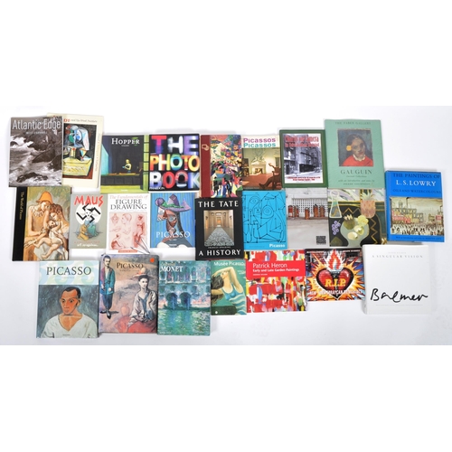 117 - A collection of art reference books.  Books are: The paintings of LS Lowry oils & watercolours,  Ess... 