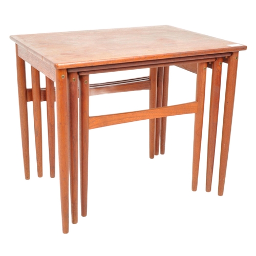 118 - BR Gelsted - A retro vintage mid 20th Century circa 1960s Danish teak wood nest of graduating tables... 