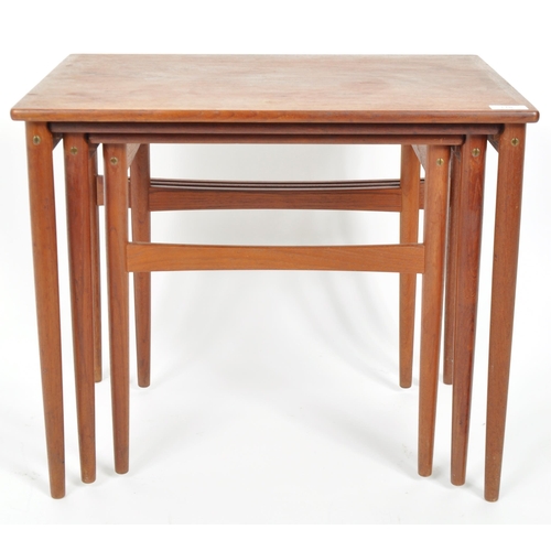 118 - BR Gelsted - A retro vintage mid 20th Century circa 1960s Danish teak wood nest of graduating tables... 