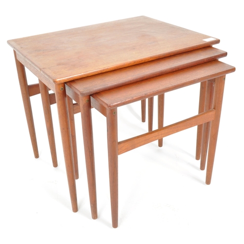 118 - BR Gelsted - A retro vintage mid 20th Century circa 1960s Danish teak wood nest of graduating tables... 