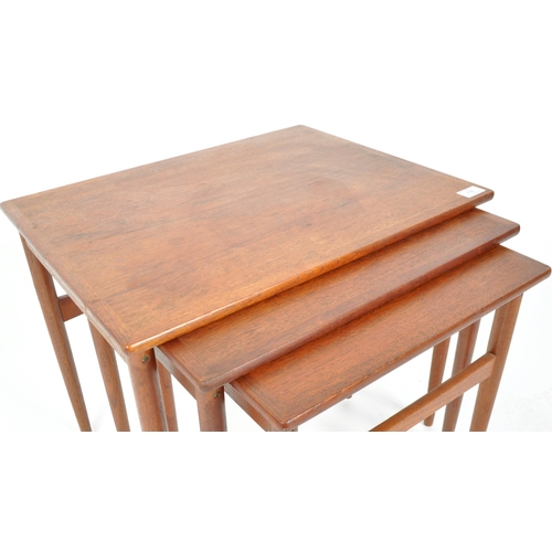 118 - BR Gelsted - A retro vintage mid 20th Century circa 1960s Danish teak wood nest of graduating tables... 