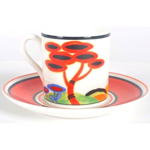 163 - Clarice Cliff - Wedgwood - 'Secrets' - A contemporary designer limited edition eight person coffee s... 