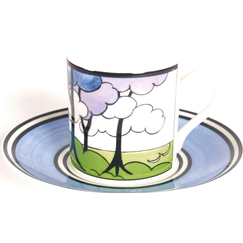 163 - Clarice Cliff - Wedgwood - 'Secrets' - A contemporary designer limited edition eight person coffee s... 