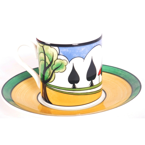 163 - Clarice Cliff - Wedgwood - 'Secrets' - A contemporary designer limited edition eight person coffee s... 