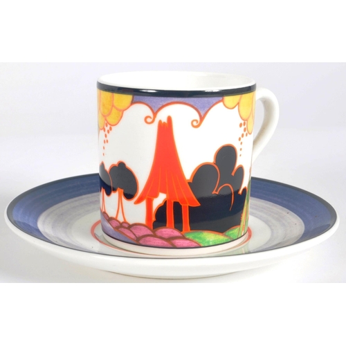 163 - Clarice Cliff - Wedgwood - 'Secrets' - A contemporary designer limited edition eight person coffee s... 