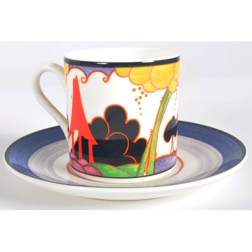 163 - Clarice Cliff - Wedgwood - 'Secrets' - A contemporary designer limited edition eight person coffee s... 