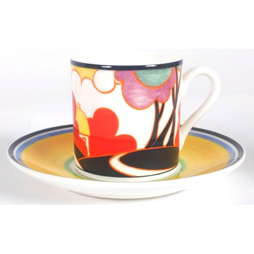 163 - Clarice Cliff - Wedgwood - 'Secrets' - A contemporary designer limited edition eight person coffee s... 