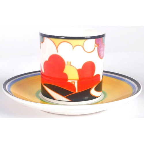 163 - Clarice Cliff - Wedgwood - 'Secrets' - A contemporary designer limited edition eight person coffee s... 