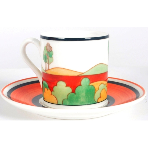 163 - Clarice Cliff - Wedgwood - 'Secrets' - A contemporary designer limited edition eight person coffee s... 