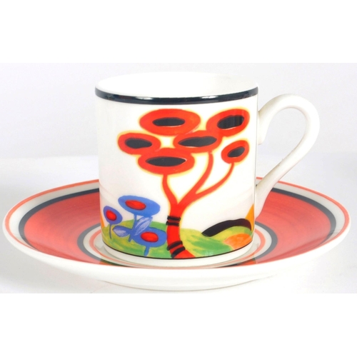 163 - Clarice Cliff - Wedgwood - 'Secrets' - A contemporary designer limited edition eight person coffee s... 