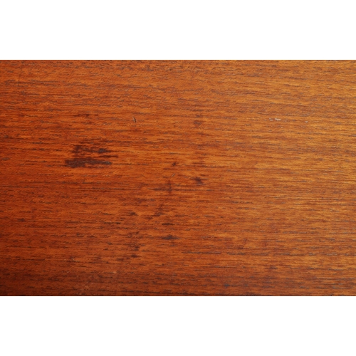 182 - Bceanese - A retro 20th Century teak chest of drawers of upright pedestal form having graduating ban... 