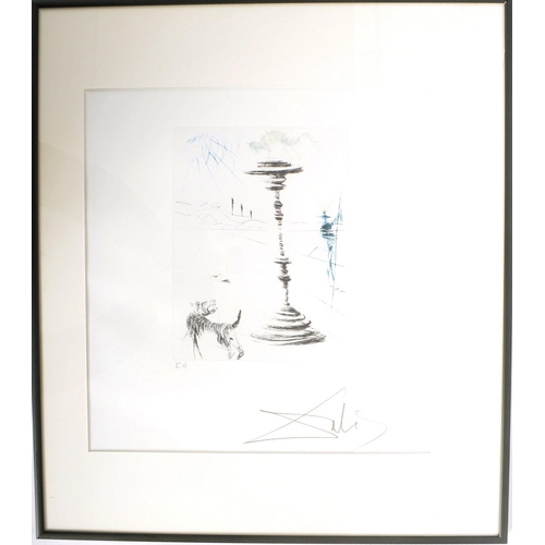 21 - After Salvador Dali - A retro 20th Century framed and glazed lithograph entitled The Taming Of The S... 