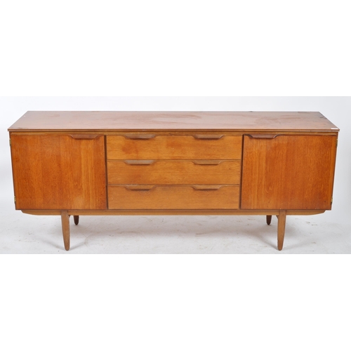 220 - Austinsuite - A retro vintage mid 20th Century 1960s teak sideboard credenza having a central bank o... 