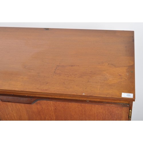 220 - Austinsuite - A retro vintage mid 20th Century 1960s teak sideboard credenza having a central bank o... 