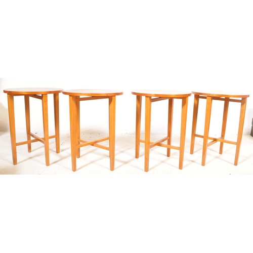 227 - Poul Hundevad - A set of retro vintage 20th Century Czech teak wood nesting tables. The nest of tabl... 