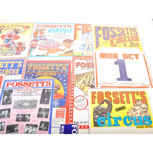 229 - Fossett's Circus - A selection of approx 14 full colour advertising poster dating from the 20th Cent... 