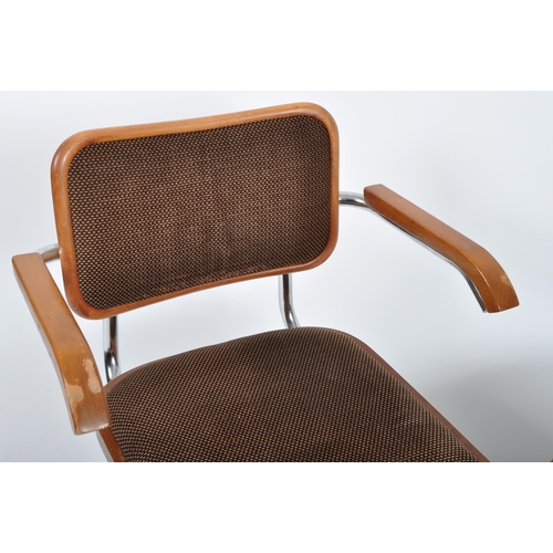 242 - Marcel Breuer (Manner of) - A retro vintage 20th Century Italian dining suite comprising a set of si... 