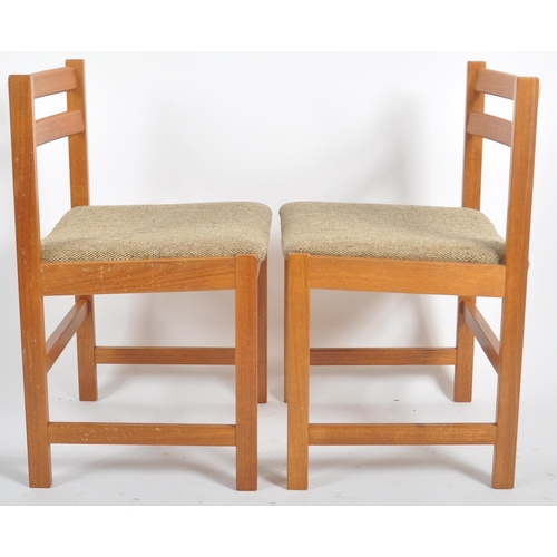 260 - Dyrlund - A retro vintage mid 20th Century Danish 1970s teak dining table and matching six chairs. T... 