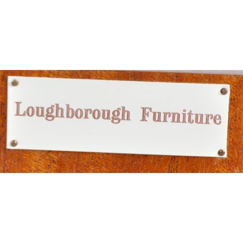 281 - Loughborough Furniture - A matching pair of mid 20th Century 1960s teak bedside cupboards / nightsta... 