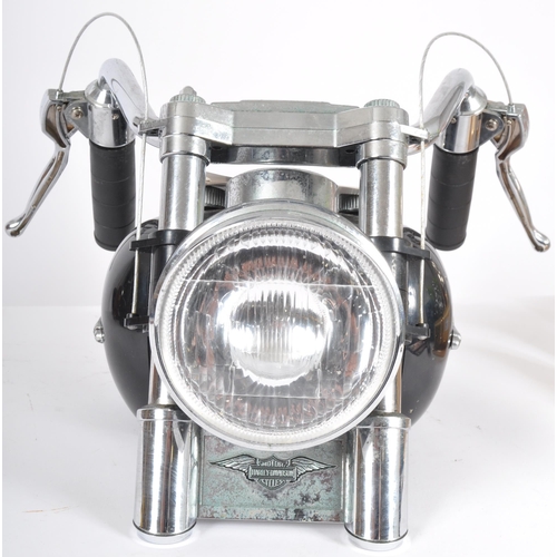 333 - Harley-Davidson - A contemporary table / desk top radio in the form of a Harley Davidson tank and ha... 