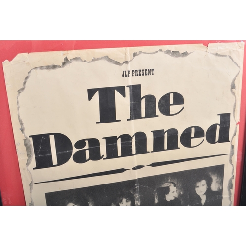 38 - The Damned - A vintage 20th Century 1980s music venue / gig poster for The Damned at Poole Arts Cent... 