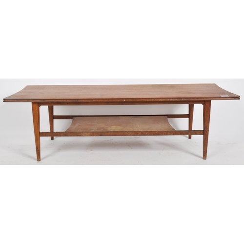 408 - Richard Hornby - Fyne Ladye Furniture - A retro 20th Century teak wood coffee table / low table reta... 