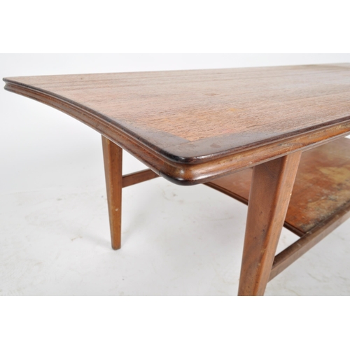 408 - Richard Hornby - Fyne Ladye Furniture - A retro 20th Century teak wood coffee table / low table reta... 