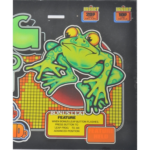 409 - JPM - A contemporary slot machine / fruit machine glass panel for the Frog Hop. Measures approx; 29c... 