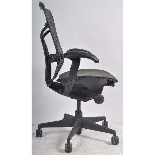 445 - Studio 7.5 - Herman Miller - Mirra 2 - A retro late 20th Century swivel desk office chair having adj... 