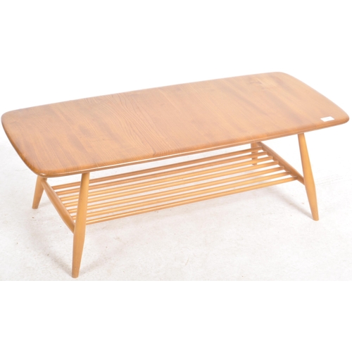 490 - Lucian Ercolani - Ercol - Model 459 - A retro vintage mid 20th Century beech & elm coffee table / lo... 