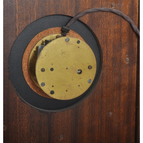 525 - Magneta - A retro vintage mid 20th Century electric master dual cased wall clock having a circular d... 