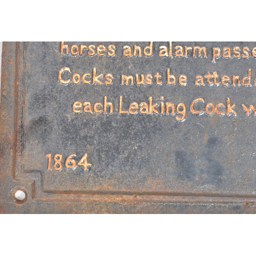 542 - Railwayana - A late 20th Century reproduction cast iron Somerset & Dorset Railway sign. The plaque h... 