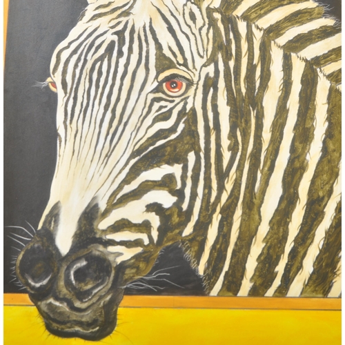 549 - Zebra - A Contemporary artists' impressions of traditional pictorial enamel advertising sign for Zeb... 