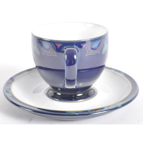 569 - Denby - Arabesque - A retro 20th Century dinner service. The service comprising cups, saucers, plate... 