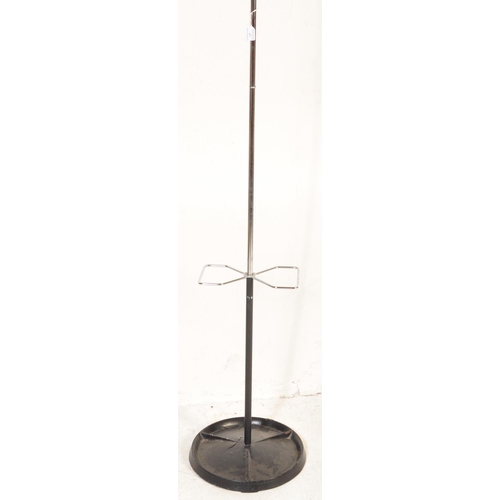 576 - Hago - A retro mid 20th Century chrome and cast iron atomic sputnik coat stand / hat stand having a ... 